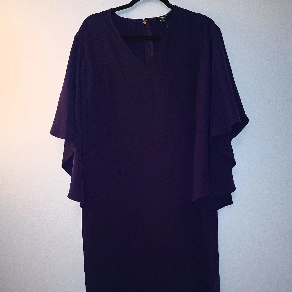 Ralph Lauren Vibrant Purple Dress 4 - Picture 4 of 11